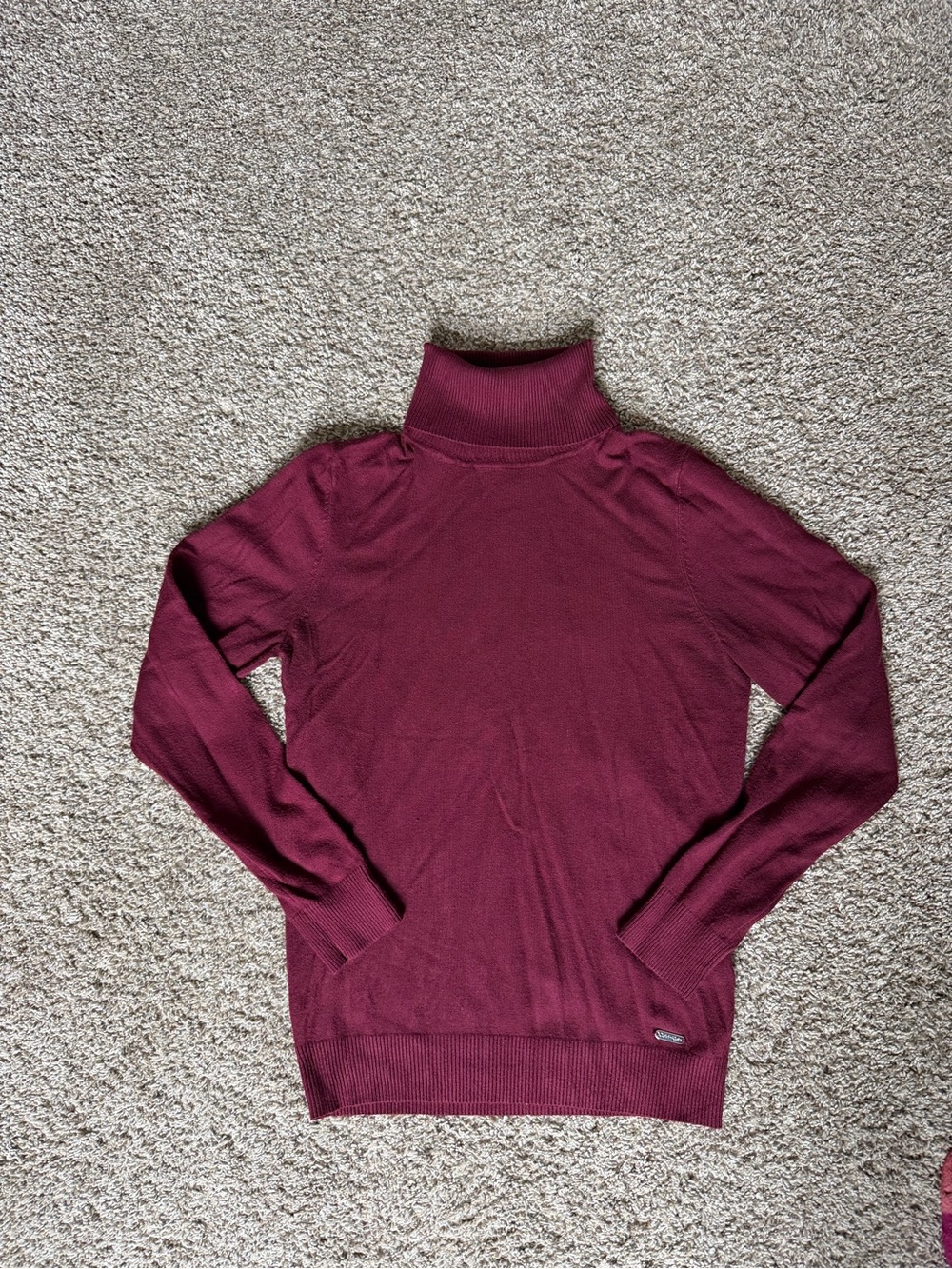 Women’s Cranberry Turtleneck Sweater